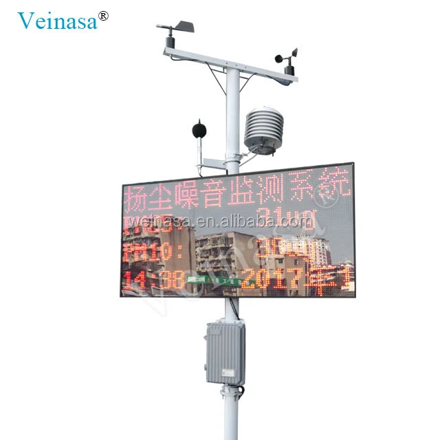 Yaws007 Dust Noise Air Quality Smart City Air Quality Monitor Dust Sensor Environmental Monitoring System Online Weather Station