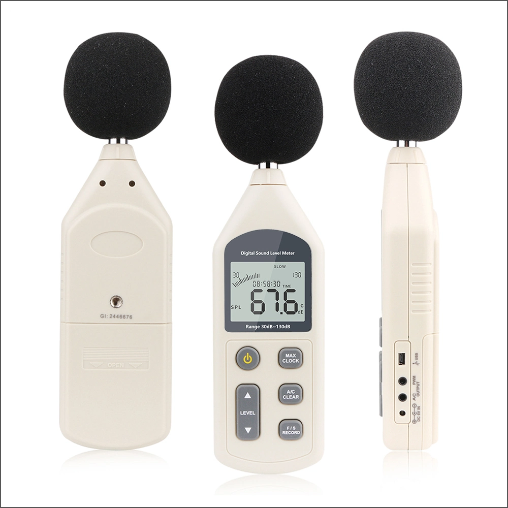 Computer Connected Decibel Sound Level Noise Volume Tester Large Screen HD Display Auto Induction Backlight Noise Meter